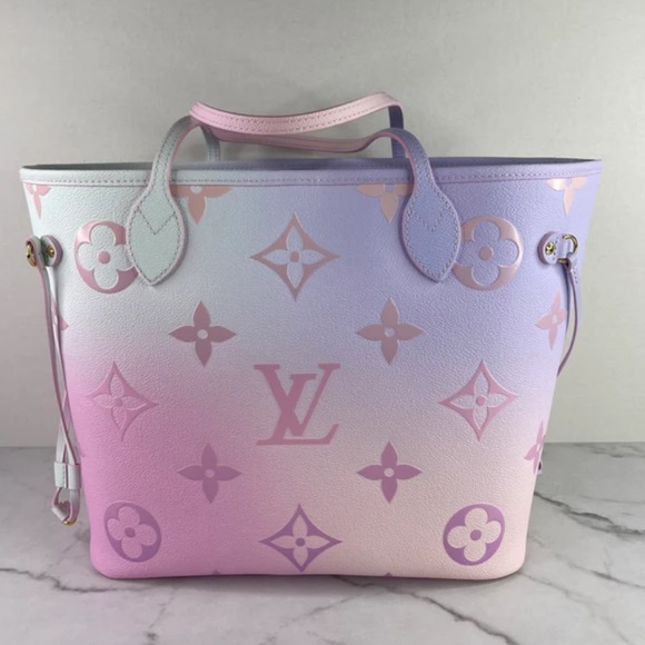 Louis Vuitton Sunrise Pastel Monogram Giant Spring In The City Neverfull MM Tote - Picture 3 of 6